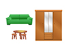 回収可能な家具類のイメージ画像